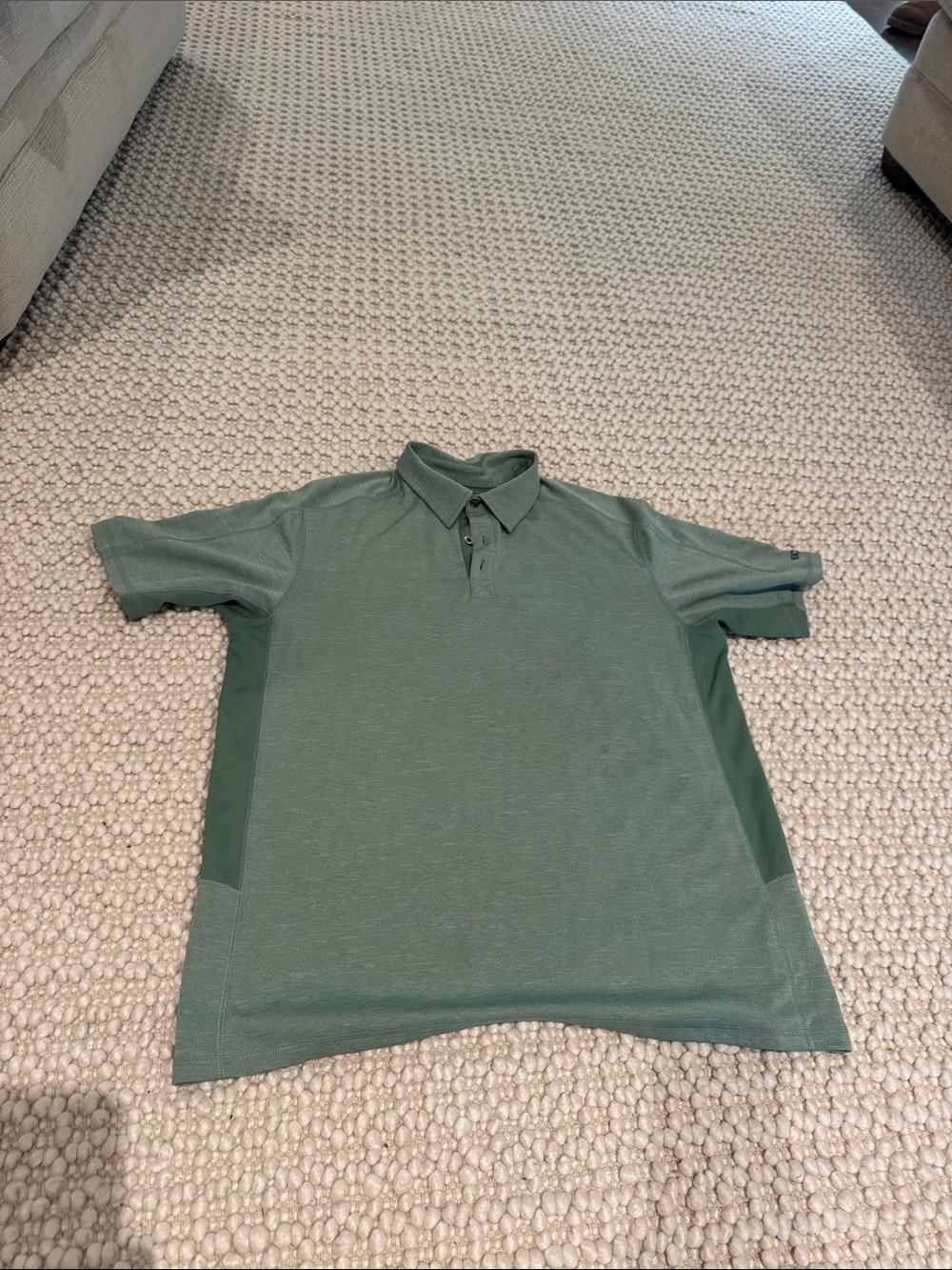 Ascend Men's Olive Green Short-Sleeve Polo- L
